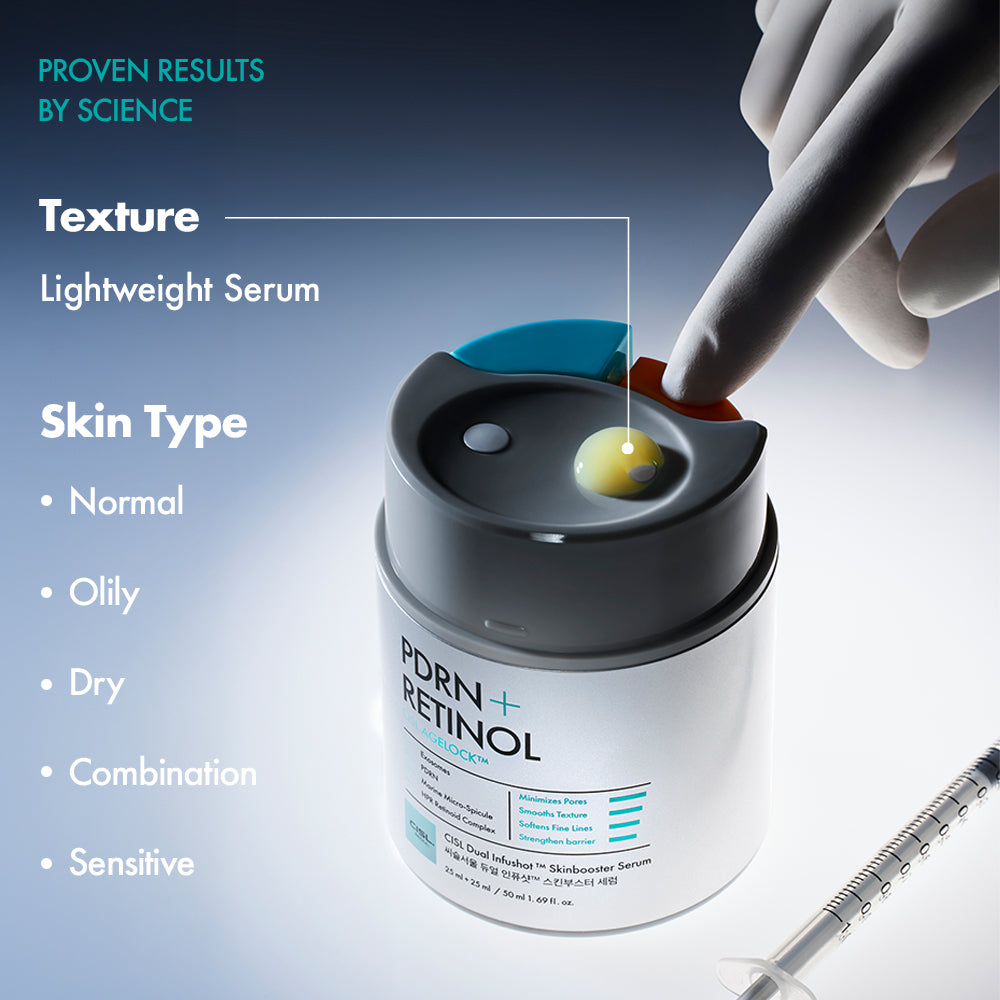 CISL official site product – Dual Infushot Skinbooster Serum dual-chamber innovation