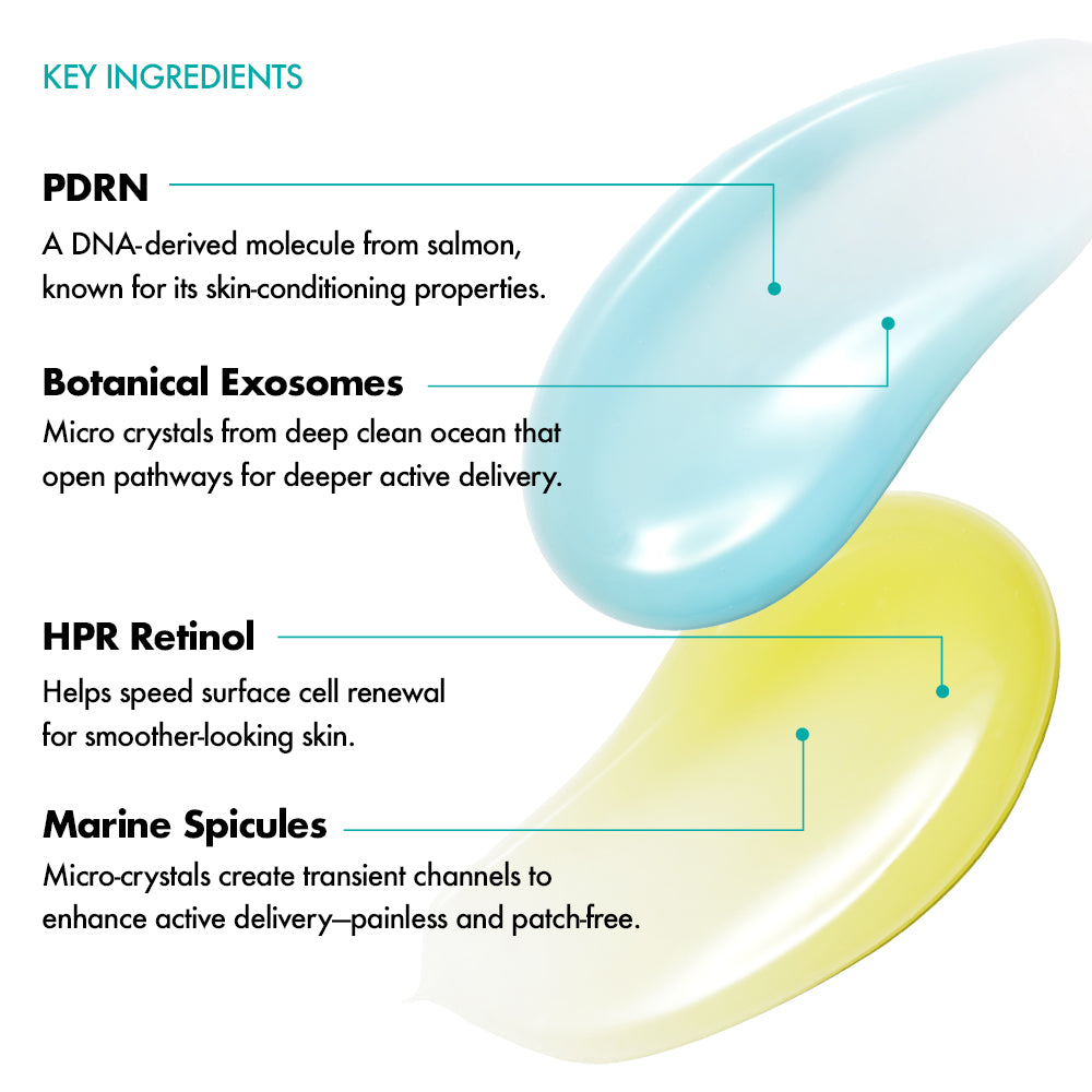 Dual-phase infusion texture – HPR Retinol, PDRN, and Exosomes blend for skin renewal